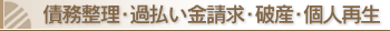 債務整理・過払い金請求・破産・個人再生